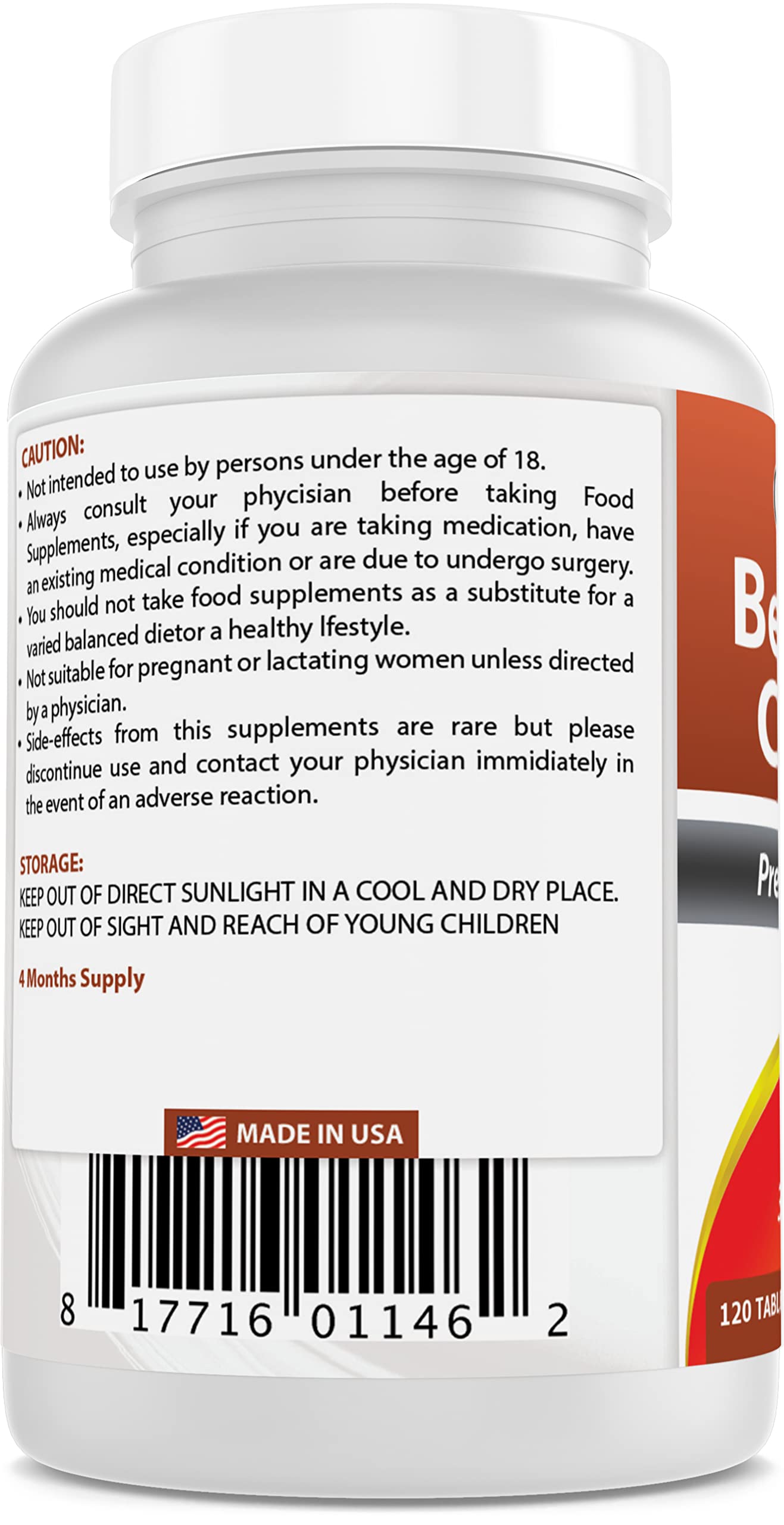 Best Naturals Bee Pollen Complex 1000 Mg 120 Tablets (120 Count (Pack of 2))