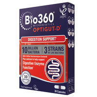 natures aid Natures Aid Bio360 OptiGUT-D (10 Billion Bacteria), from Natures Aid, Digestion Support, 30 Capsules