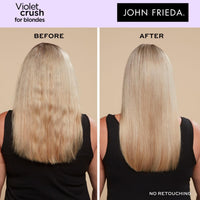 John Frieda Violet Crush for Blondes Toning Conditioner for Blonde Hair, Purple Conditioner for Blondes Value Pack 500 ml