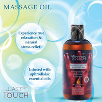 LAST TOUCH Aphrodisiac Sensual Massage Oil for Couples Sexual - Massage Oils for Date Night - Massage Oil for Massage Therapy - Aromatherapy Oil for Intimate Moments - Aphrodisiac Oil 8.45 fl oz