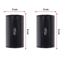 Fine Lines - Head Lice Comb, Pack of 2 - Professional Nit Combs - Nit Comb Kids and Adults
