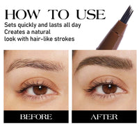 EveBeaty Magic Liquid Eyebrow Pen with Angled Brush – Waterproof, Long-Lasting Brow Pencil for Natural, Full-Looking Brows