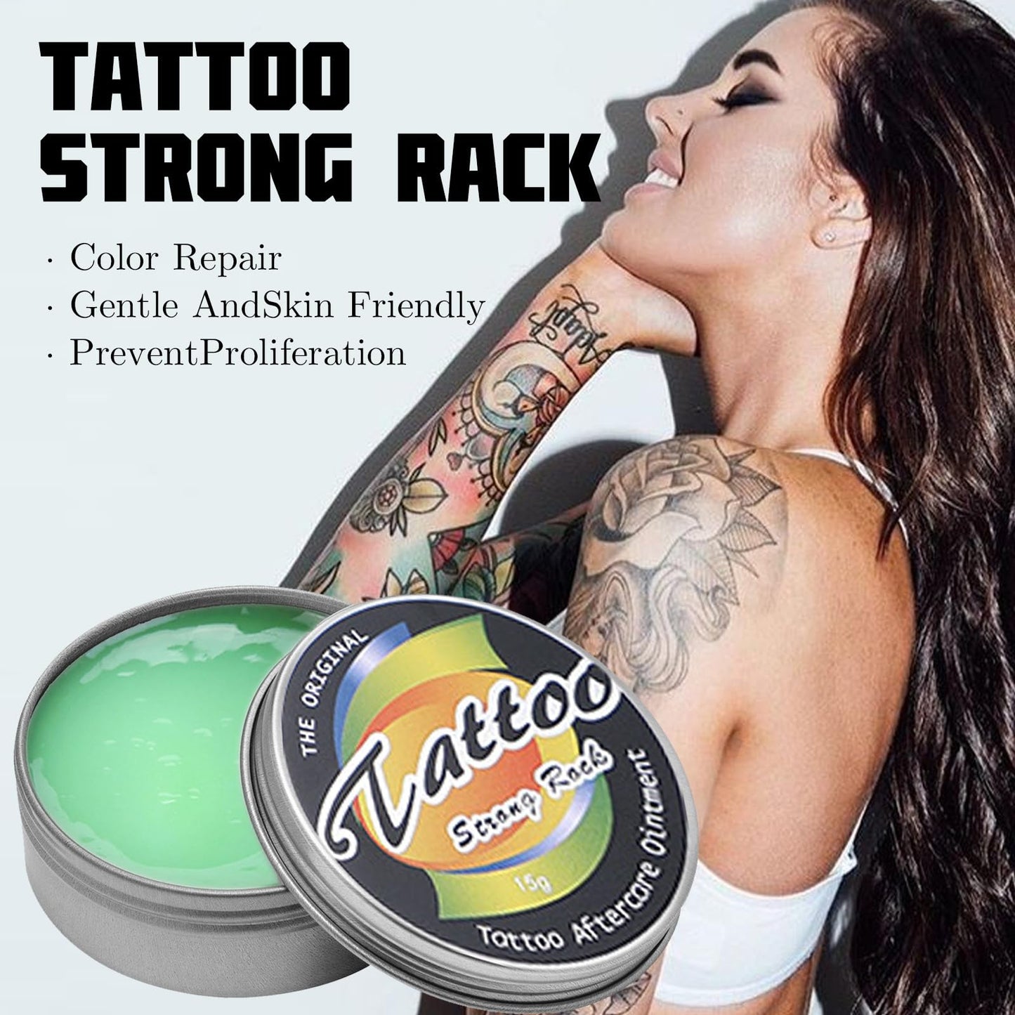 Eveloveu 2PCS Tattoo Body Moisturizer Tattoo Care Cream Moisturizes, Brightens and Enhances Color Daily After Tattooing