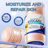 TBeautfave 3PCS Hand & Heel Cream for Very Dry Hands & Foot - Anti Crack Avocado Repair Stick - Urea Foot Cream- Cracked Heel Repair Cream, Hard Skin Remover, Dry Hand & Foot Moisturiser for Women & Men