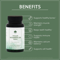 Vegan Vitamin D3 1000iu - 120 Capsules - G&G Vitamins