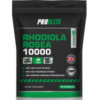 Rhodiola Rosea Extract 500mg 30 Vegan Capsules | 3% Standardised Rosavins 1% Salidrosid | Arctic Root Nootropic Adaptogen Supplement | Premium Rhodiola Root Extract | Made in UK by PROELITE
