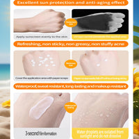 YANZEFEI Soothing Sun Cream SPF 50+++,Sunscreen spf 50,SPF50 Face Moisturizer,Sakura Extract &Vitamin C Sun Cream,Moisture Immediate UVA & UVB Protection,Fast-Absorbing,Face&Body Sunscreen Resist UV Rays,180ml