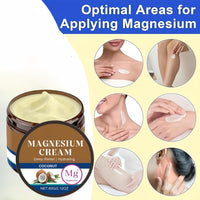Magnesium Butter Cream for Sleep,Magnesium Cream,Coconut Soothing Relaxing Butters,M/agnesium Soothing Sleep C/ream,M/agnesium Lotion,Moisturizing Body Lotion,Body Calm Moisturing Butter,60g