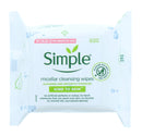 Unilever Simple Kind to Skin Micellar Remove Waterproof Make-up Cleansing Wipes for Sensitive Skin 25 Wipes