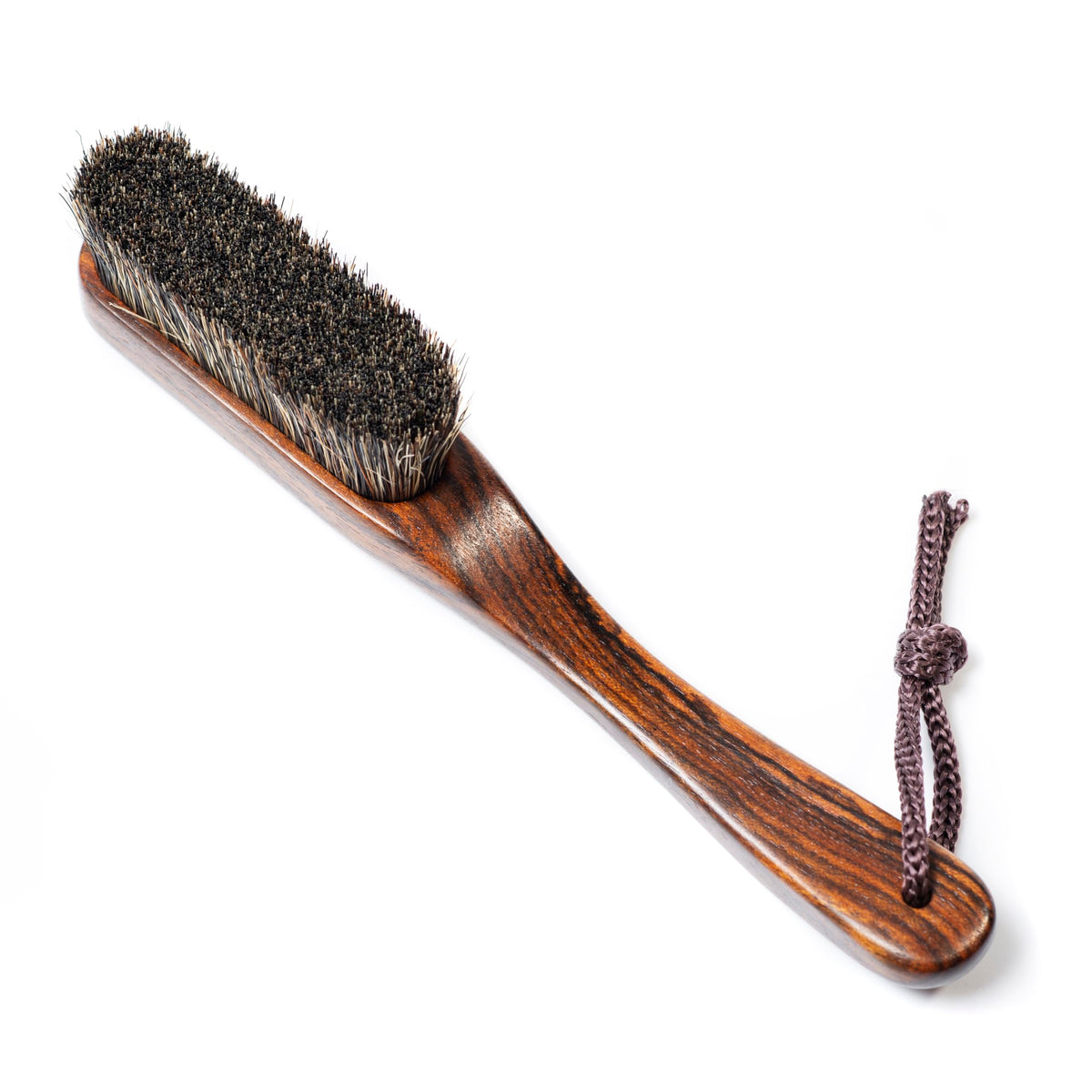 Madu Climb - Premium Boar's Hair Rosewood Rock Climbing Brush Unique Grain (Dark Wood)