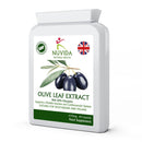 NUVIDA NATURAL HEALTH Olive Leaf Extract Capsules with 20% Oleuropein / 60 Olive Leaf Capsules / 450mg / (6750mg Whole Leaf Equivalent) / Vegan and Vegetarian Friendly