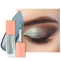 Oulac Liquid Glitter Eyeshadow – Shimmer Eyeshadow & Eyeliner | Shiny Teal with Gold and Emerald Sparkle, Blendable Sparkly Eye Make-up, Crease Resistant, Vegan, 6.8g, Electric Eel (14)