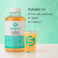 Symprove Original 1 Week Pack Daily Essential Gut Health Supplement, Probiotic Drink with Live Bacteria, Vegan - 1x500ml