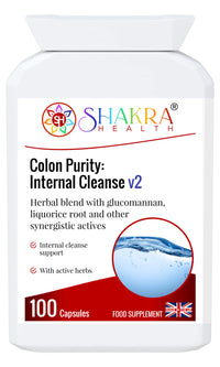 SH SHAKRA HEALTH Colon Purity: Internal Cleanse v2 - Ultimate Bowel Flush, Constipation & Regularity. Ideal Before or After Colonic Treatments | Shakra Health
