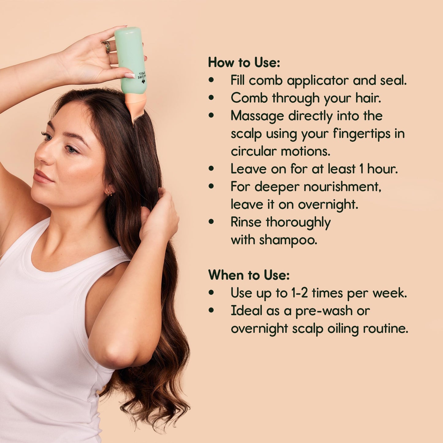 Nature Spell Rosemary Oil for Hair Growth with Root Comb Applicator, 150ml