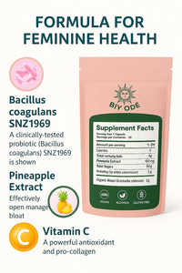 BIYODE Premium Feminine Balance Women’s Probiotic Gummies – Vaginal & Digestive Health Support – with Vitamin C for Immune Boost – Promotes Feminine pH Balance & Gut Flora – Vegan, Gluten-Free, Low Sugar