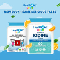 Health4All Kids Sea Kelp Iodine 75mcg 90 Chewable Tablets, Supports Learning & Growth