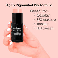 Mehron Makeup CreamBlend Stick | Face Paint, Body Paint, & Foundation Cream Makeup | Body Paint Stick .75 oz (21 g) (Pastel Orange)