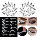 Kagodri Eye Makeup Template Stickers, 24pcs Template Eye Makeup Tools, Nine-tailed Fox Eyeshadow Eyeliner Makeup Tools