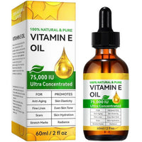 SinceReal Vitamin E Oil for Skin, 60ml Organic Vitamin E Oil for Face, Body, 75,000 IU, Moisturizing and Firming Skin