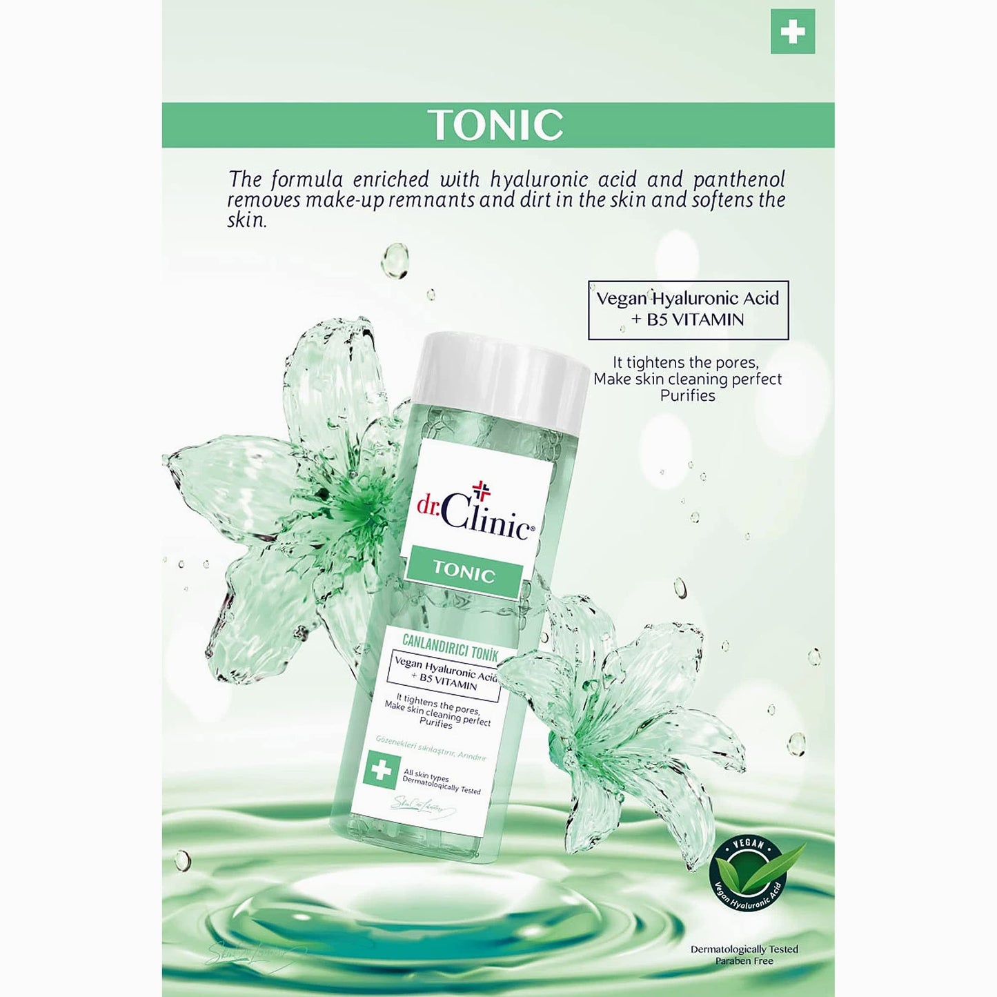 dr.Clinic Vegan face Tonic Toner for All Skin Types
