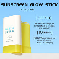 Sunblock Stick, Sun Stick SPF 50 Face, Effectively Blocks UV Rays, Small and Portable, Waterproof, Non-greasy, No Residue, Suitable for All Skin Types