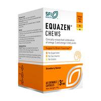 Equazen EQUAZEN Chews | Omega 3 & 6 Supplement | Blend of DHA, EPA & GLA | Supports Brain Function | Suitable for Children from 3+ to Adults | 60 Strawberry Flavoured Chews
