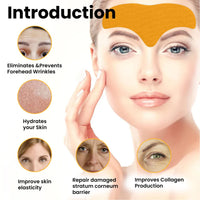 ANGGREK Face Wrinkle Patch,10pcs Forehead Wrinkle Patches Hydrolyzed Collagen Skin Firming Lifting Forehead Wrinkles Ing Patch