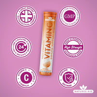 Natures Aid Aid 1000mg Vitamin C Effervescent - Pack of 20 Tablets