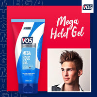 VO5 Mega Hold 24 hour extra strong control Styling Gel for perfectly groomed controlled natural hairstyle 200 ml Multi Buy 2 Pack