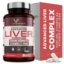 yrhealth Vegan Liver Support Supplement - Liver Tablets with Vitamin C, Acai, Ginger Root, Turmeric- 30 Day Liver Detox Capsules, Cleanse & Support Men & Women - Made in The UK by YrHealth
