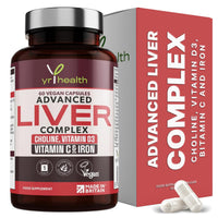 yrhealth Vegan Liver Support Supplement - Liver Tablets with Vitamin C, Acai, Ginger Root, Turmeric- 30 Day Liver Detox Capsules, Cleanse & Support Men & Women - Made in The UK by YrHealth