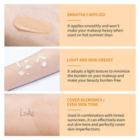 CTUBLIAUNX Tinted Sunscreen SPF 40, Vitamin C Tinted Moisturiser with SPF Anti-Ageing & No White Residue, Tinted Sunblock, Sun Cream Universal Shade for All Skin Tones