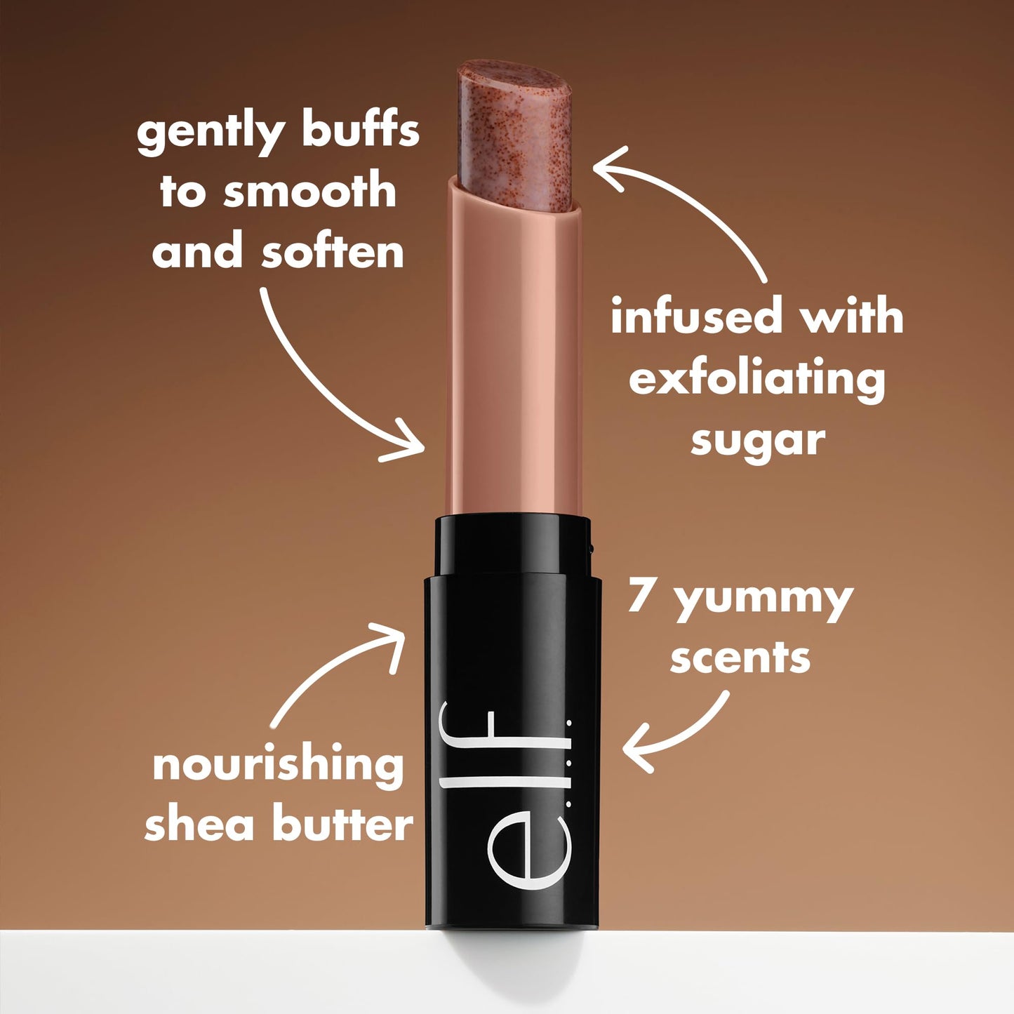 e.l.f. Lip Exfoliator, Moisturising Scented Lip Scrub For Exfoliating & Smoothing Lips, Infused With Jojoba Oil, Vegan & Cruelty-free, Strawberry