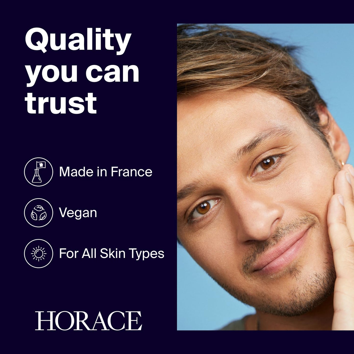 HORACE Face Cleanser for Men - Unscented, 200 ml