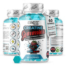 ONYX INGREDIENTS 101 Creatine Monohydrate Gummies 5000mg - Workout Gym Supplement - 60 Creatine Gummies