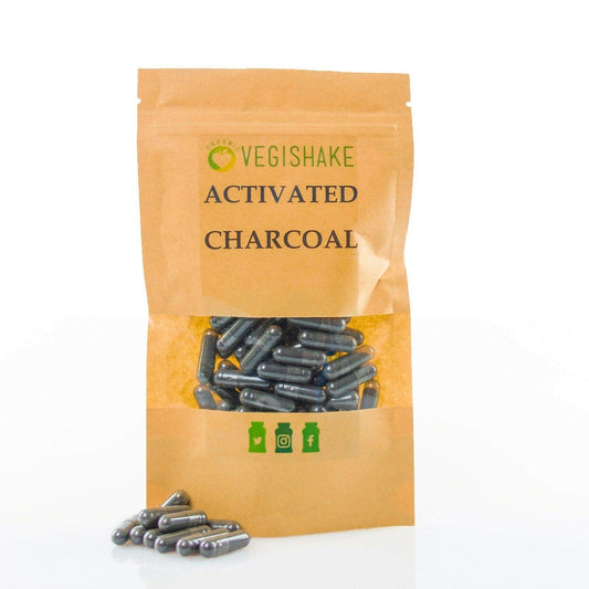Activated Charcoal HPMC Capsules 500mg Cleanse Detox Digestion Toxins Bloating Vegan Halal Kosher (90 Capsules)