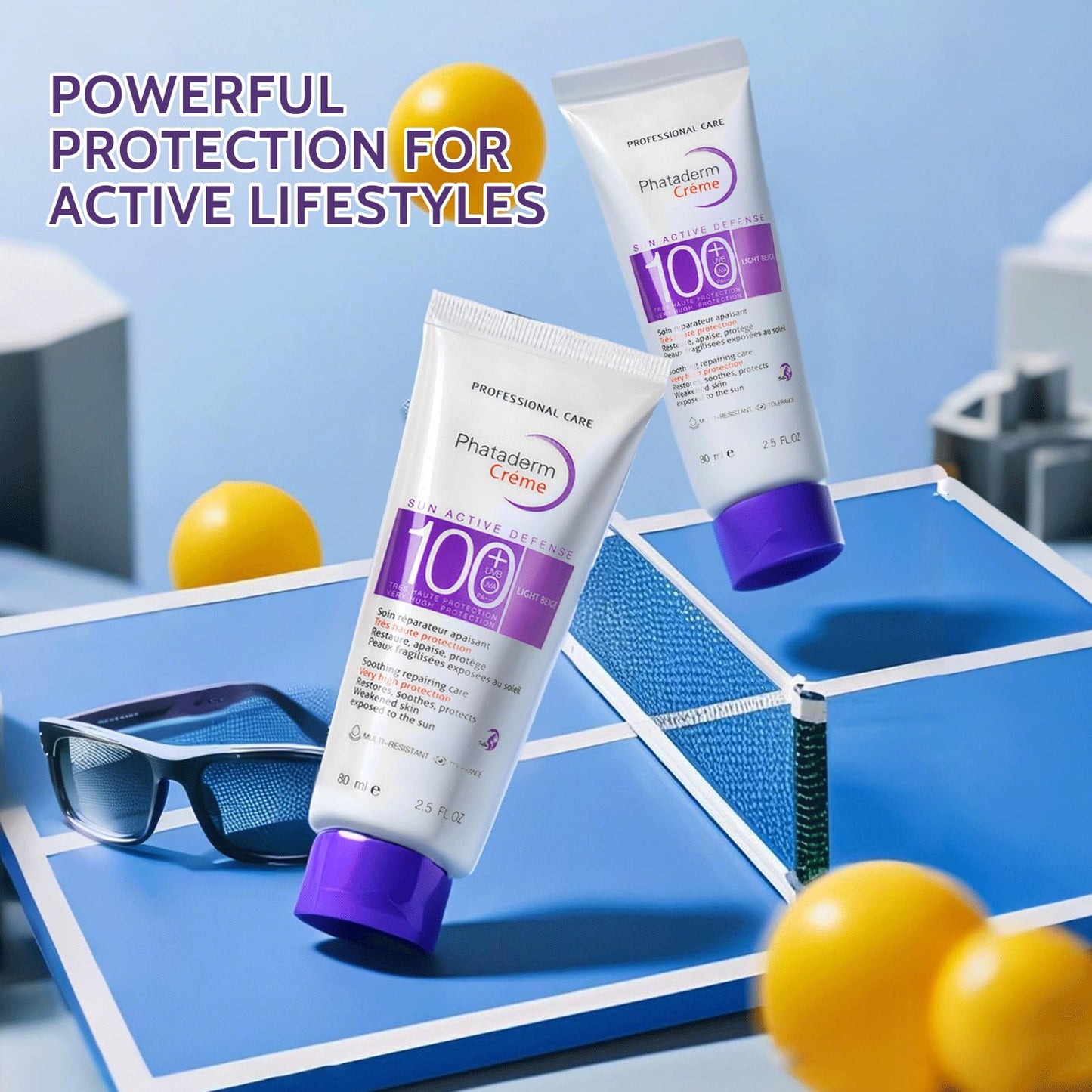 BloomBelle Sun Cream SPF 100 PA+++, Sports Sunscreen SPF 100, Ultra Light UV Protection Face Sunscreen, Very High Protection Suncream Factor 100, Very Water + Sweat Resistant, Refreshing, Non-Greasy & Non-Sticky