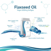 Xspan Labs xSpan Labs Flaxseed Oil Capsules 1000mg - 90 Vegan Soft Gels Supplement