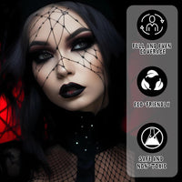MAINT-CÖLLINTEC White Black Face Paint Makeup Halloween 100g, Halloween Make Up Kit Kids Adults, Halloween Face Paints Kit for Children, Skeleton Zombie Clown Makeup Halloween, Body Paint for Fancy Dress, Festivals