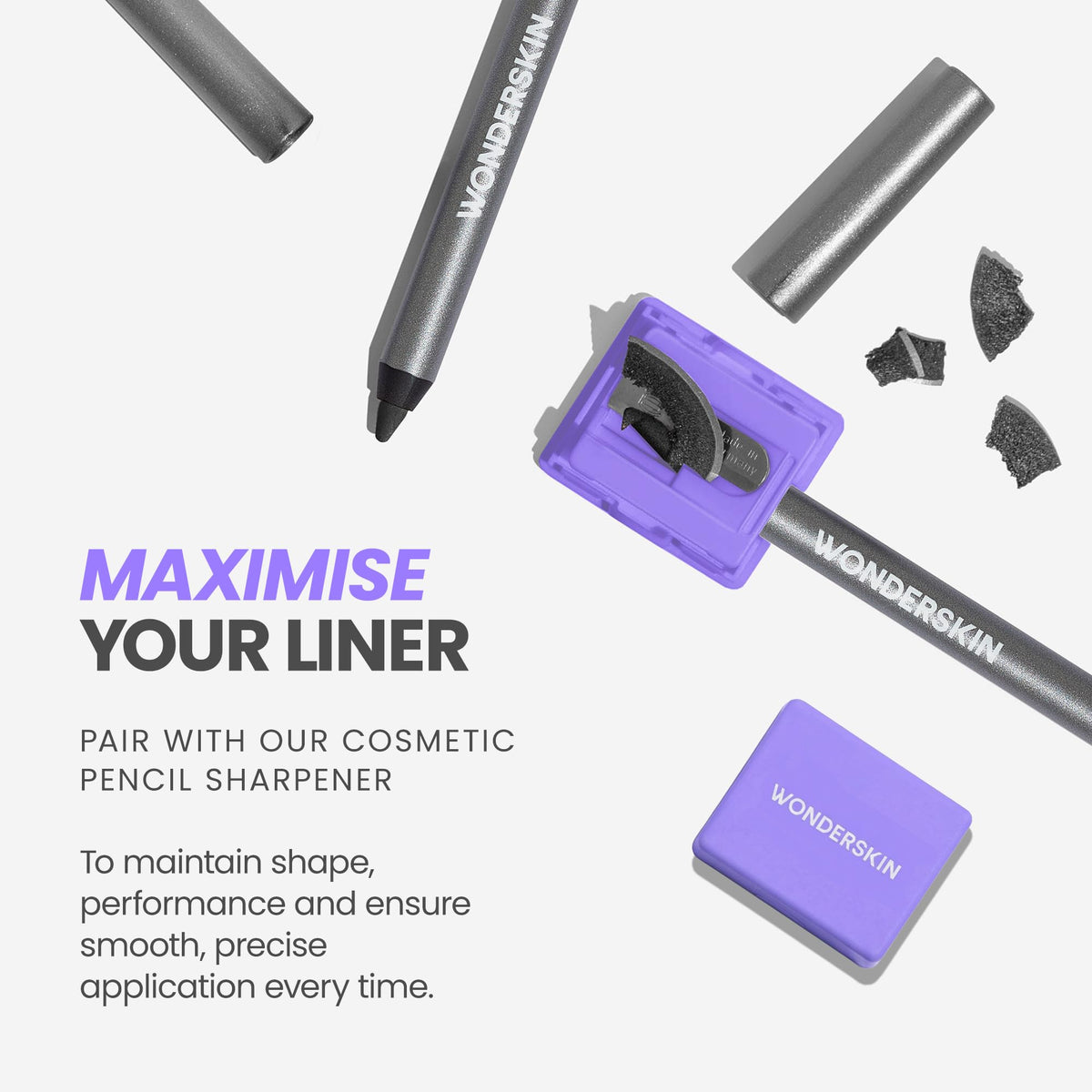 Wonderskin Lipliner Pencil - 360 Contour Lipliner, Long Lasting, Sharpenable, Waterproof and Transfer-Proof Brown Lip Liner Pencil (Nutmeg)
