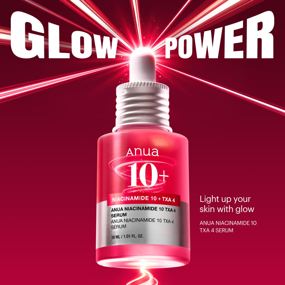 ANUA 10% Niacinamide+ 4% TXA Serum, Ceramide, Hyaluronic Acid, Tranexamic Acid, Vitamin B12 Natural color, Korean Glass Skin, Fragrance-Free, Dark Spot Serum, Korean Skincare, 30ml /1.01 fl.oz.
