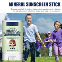 2 PCS Sun Stick SPF 50 Face Waterproof Sunblock Stick Roll on Sunscreen for Kids Against UVA & UVB All Day Long-Lasting Protection Travel Sunscreen for All Skin Types 15g