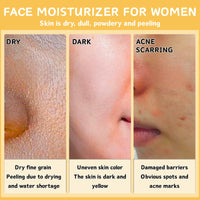 IZBEAUVO Turmeric & Victamin C Cream for Face & Body - Natural Turmeric Skin Brightening Lotion - Cleanses Skin, Evens Tone, Fades Scars, Sun Damage, & Age Spots - Pure Turmeric Cream with Vitamin C