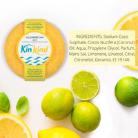 KinKind CLEANSE me! 2 in 1 Shampoo & BodyWash Bar. Soap free Shampoo bar for normal to greasy hair. Ideal for men. Up to 50 washes. Vegan, Cruelty Free, UK made