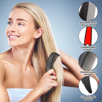 MADGININE 4 Pcs Dandruff Comb Psoriasis Comb Lice Comb Head Lice Comb Scalp Comb Multifunctional Hair Beauty Tool for Women and Men Scalp Massage Refreshing Promotes Scalp Health and Shiny Hair