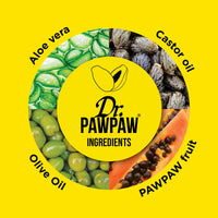 Dr. PAWPAW ORIGINAL BALM Dr.PAWPAW Overnight Lip Mask 2 x 10ml, Multi Purpose Natural Pawpaw Balm with Peptides, Fragrance Free Vegan Lip Treatment to Smooth Dry Cracked Lips Overnight