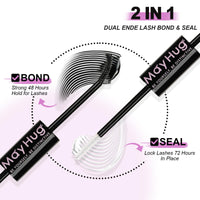 Mayhug MayHug Cluster Lashes 3D Wispy Cluster Lashes Kit Waterproof Lash Clusters 8-18MM C Curl Lashes Cluster 144Pcs Individual Eyelashes Kit with Remover, Bond and Seal (Prism, 4 In 1)