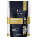 Extra Strength Lions Mane Tablets - Vegan Capsules for Adults, Pack of 60 Supplements (2 Months) | High Strength 10000mg, B Vitamins, Black Pepper & Ginger to Support Brain Health | STERLING NUTRITION