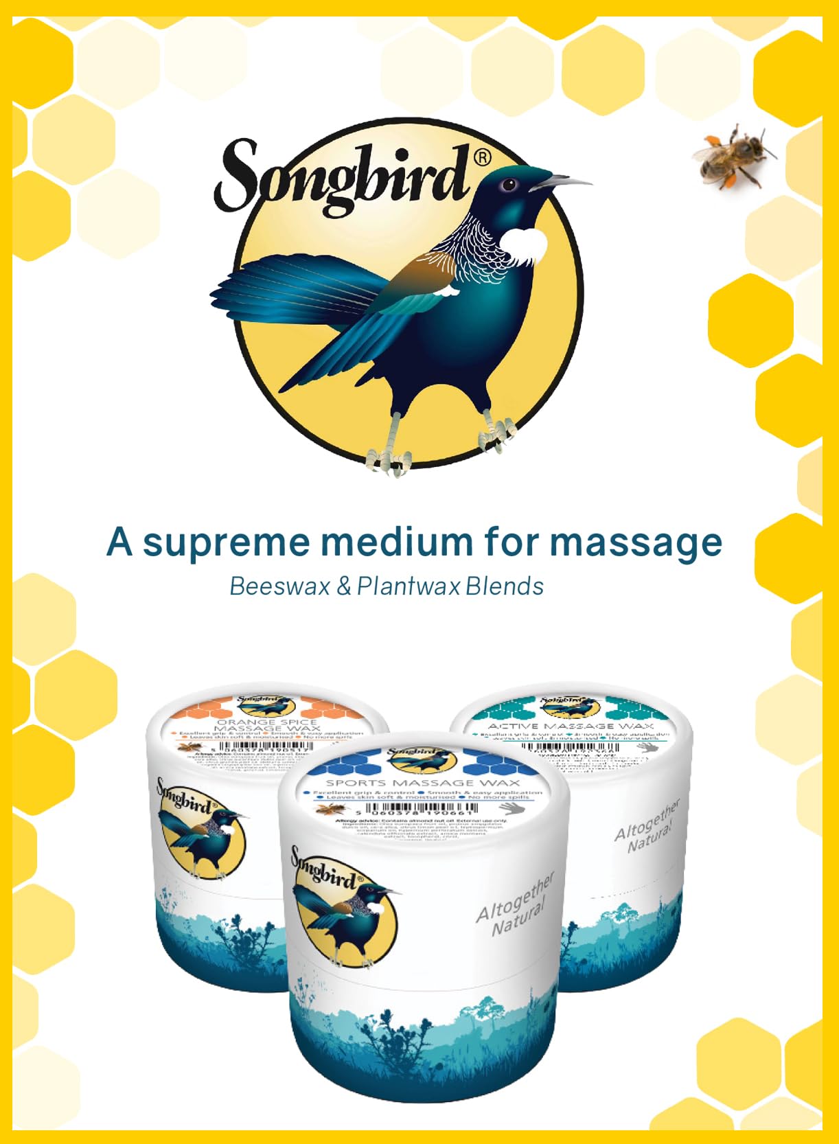 Songbird Massage Wax-300g (Orange Spice-300)